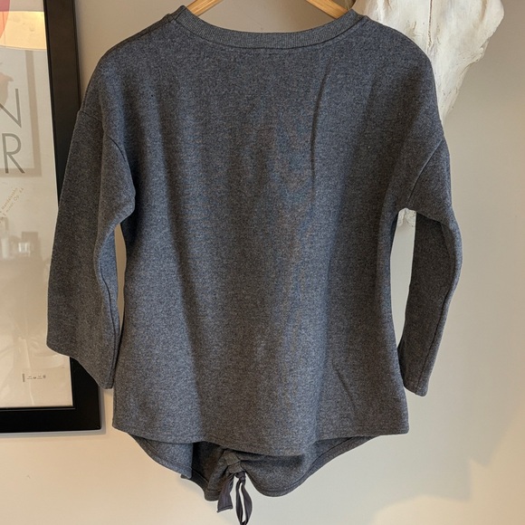 EVIDNT Los Angeles 3/4 Sleeve Grey Sweater size xs (wool, cotton, polyester) - Picture 5 of 6